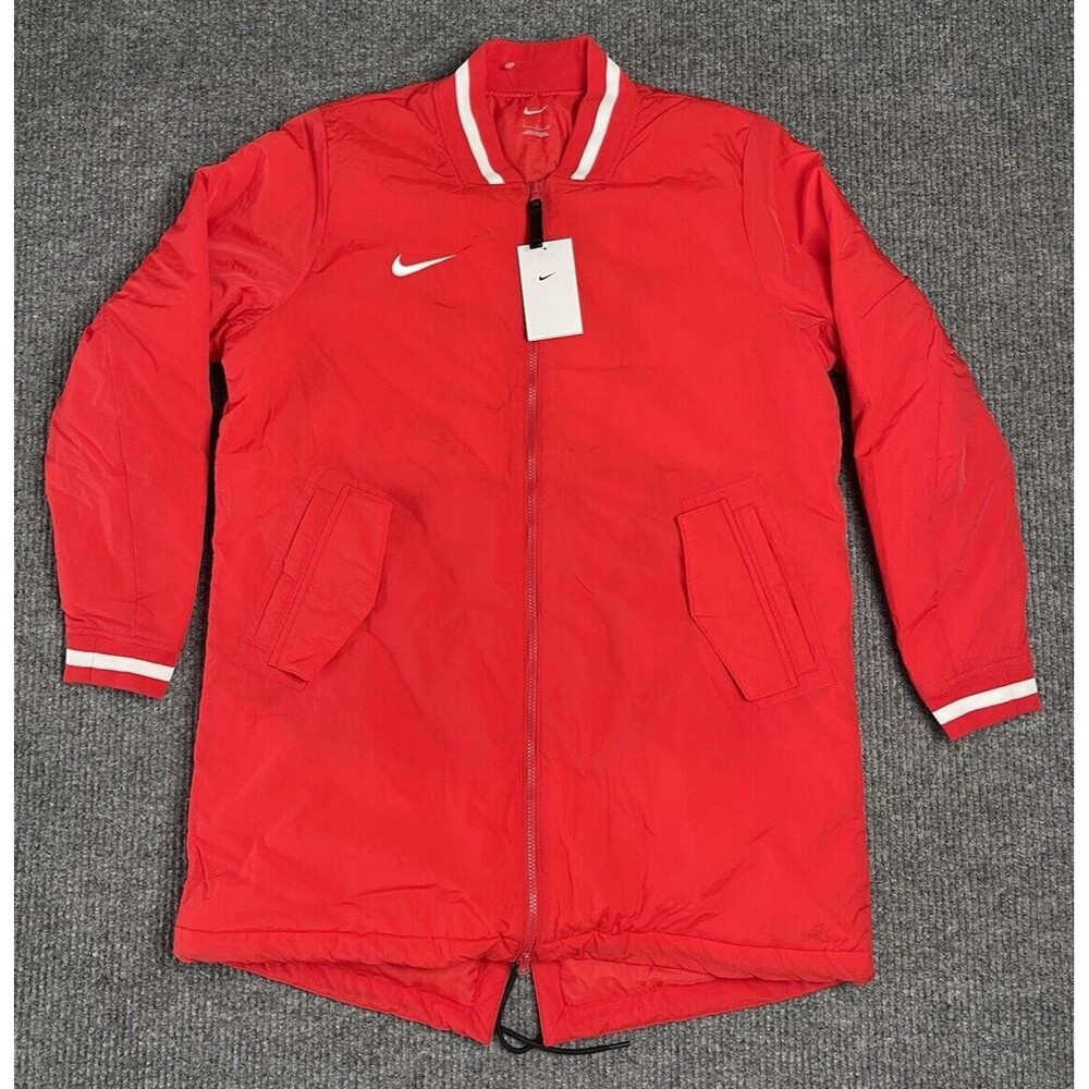 Nike Baseball Stock Dugout Jacket Long Coat Men Medium Red DC8335-657 NWT $150 - Picture 5 of 13